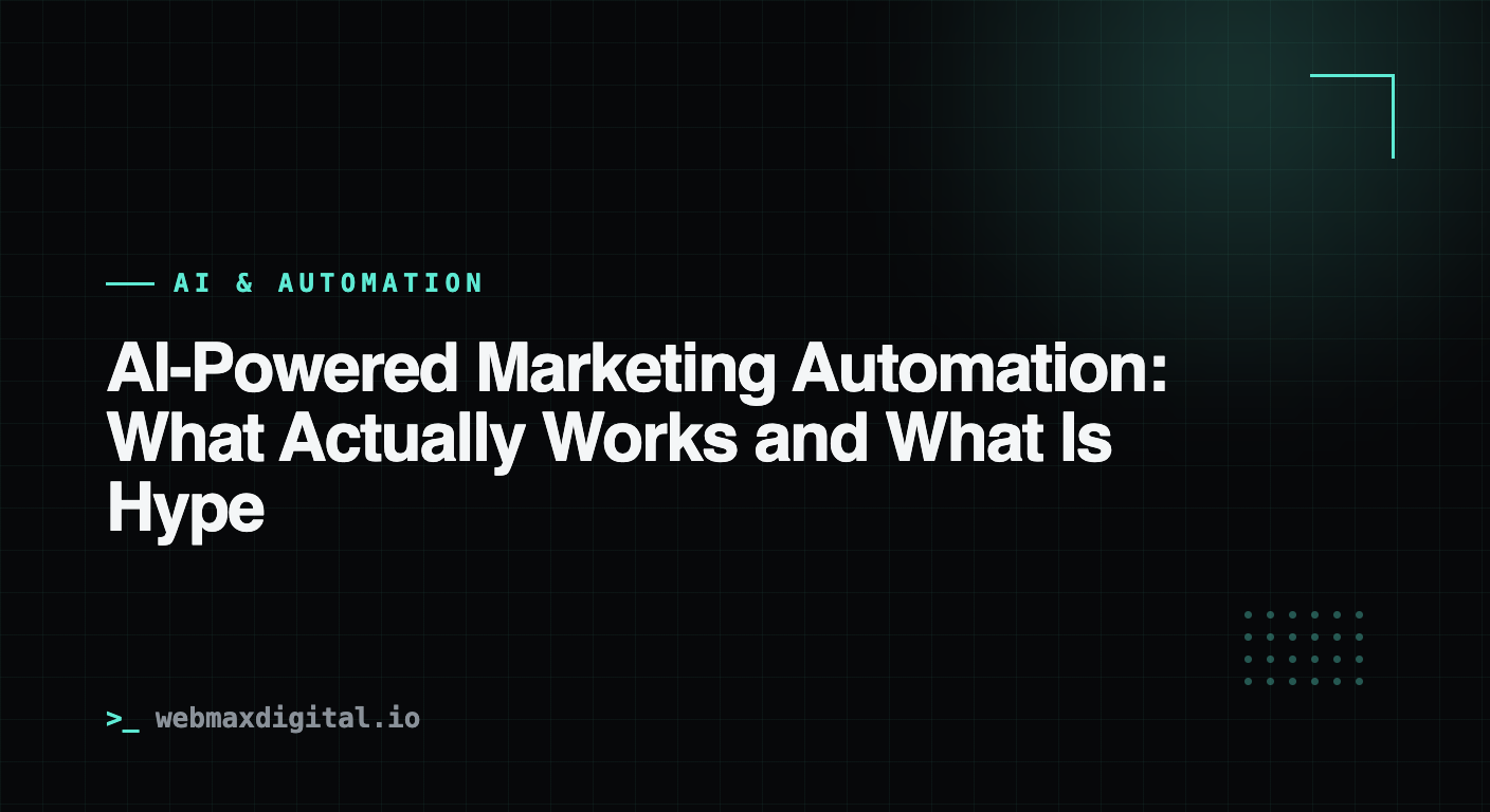 AI-Powered Marketing Automation: What Actually Works and What Is Hype